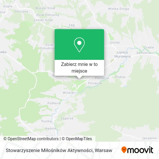 Mapa Stowarzyszenie Miłośników Aktywności