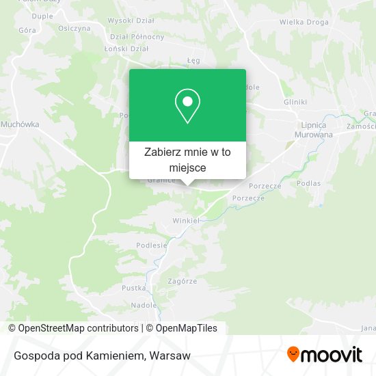 Mapa Gospoda pod Kamieniem