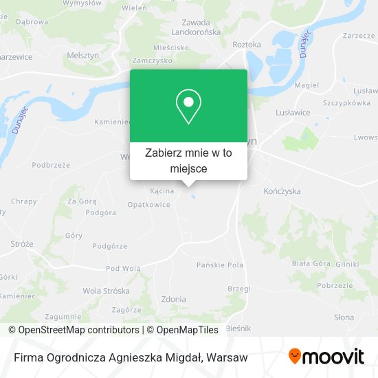 Mapa Firma Ogrodnicza Agnieszka Migdał