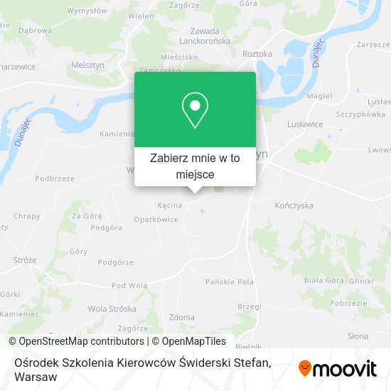 Mapa Ośrodek Szkolenia Kierowców Świderski Stefan