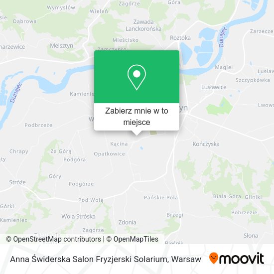 Mapa Anna Świderska Salon Fryzjerski Solarium