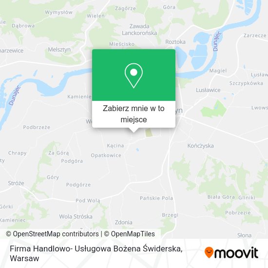 Mapa Firma Handlowo- Usługowa Bożena Świderska