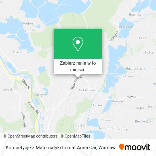 Mapa Korepetycje z Matematyki Lemat Anna Car