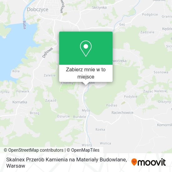 Mapa Skalnex Przerób Kamienia na Materiały Budowlane