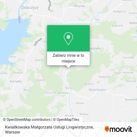 Mapa Kwiatkowska Małgorzata Usługi Lingwistyczne