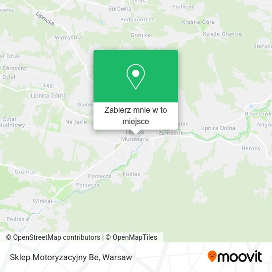 Mapa Sklep Motoryzacyjny Be