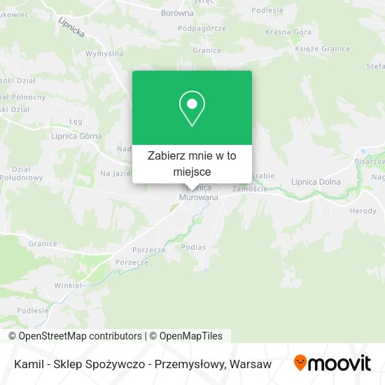 Mapa Kamil - Sklep Spożywczo - Przemysłowy