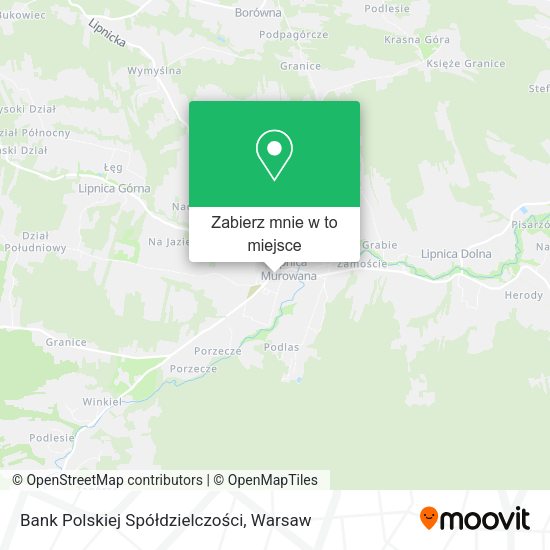 Mapa Bank Polskiej Spółdzielczości