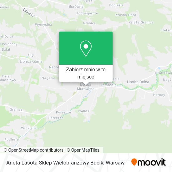 Mapa Aneta Lasota Sklep Wielobranzowy Bucik