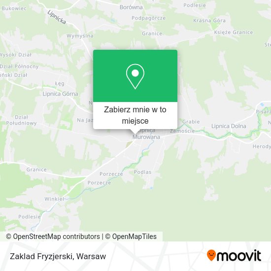 Mapa Zaklad Fryzjerski