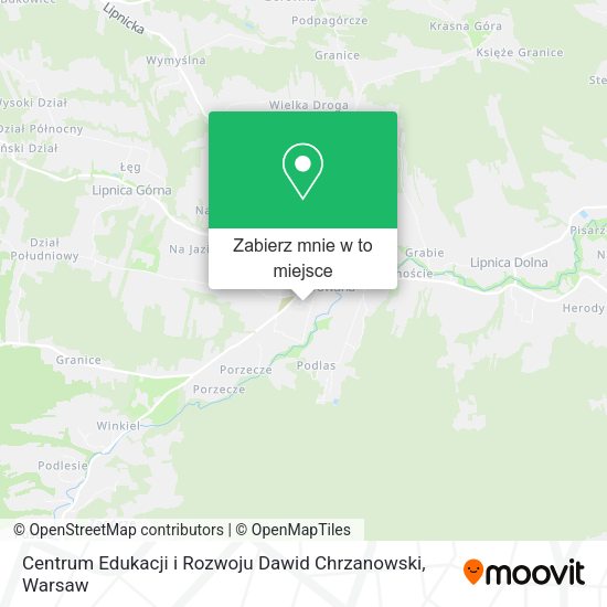 Mapa Centrum Edukacji i Rozwoju Dawid Chrzanowski