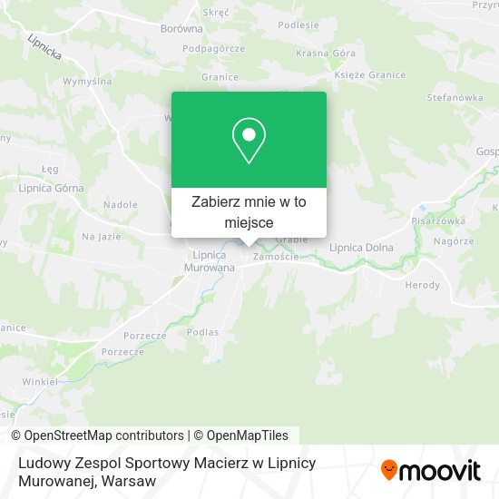 Mapa Ludowy Zespol Sportowy Macierz w Lipnicy Murowanej