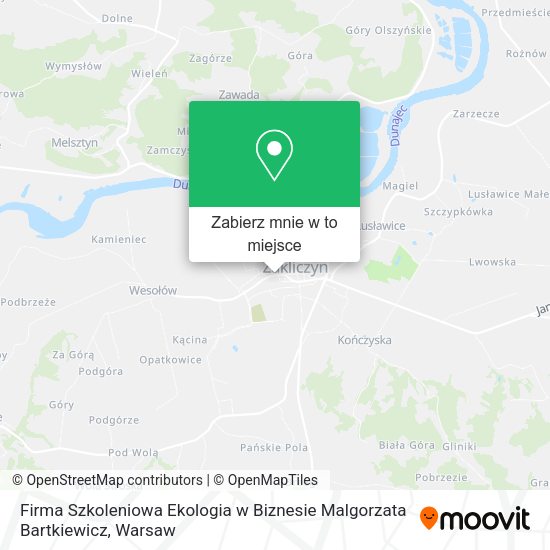 Mapa Firma Szkoleniowa Ekologia w Biznesie Malgorzata Bartkiewicz