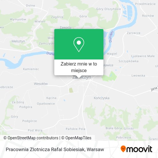 Mapa Pracownia Zlotnicza Rafal Sobiesiak