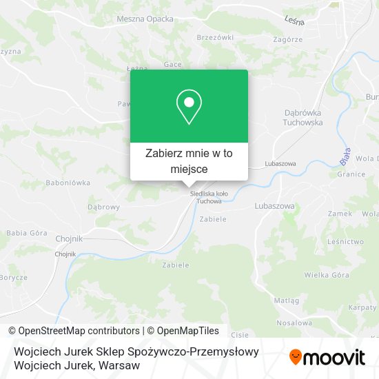 Mapa Wojciech Jurek Sklep Spożywczo-Przemysłowy Wojciech Jurek