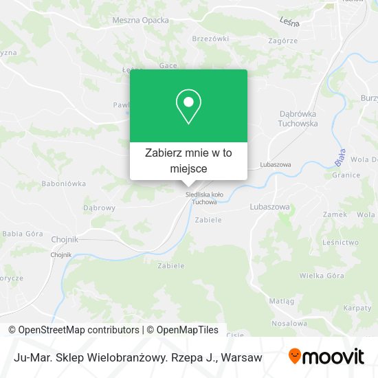 Mapa Ju-Mar. Sklep Wielobranżowy. Rzepa J.