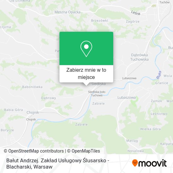 Mapa Bałut Andrzej. Zakład Usługowy Ślusarsko - Blacharski