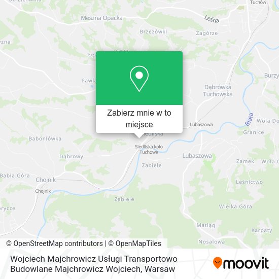 Mapa Wojciech Majchrowicz Usługi Transportowo Budowlane Majchrowicz Wojciech