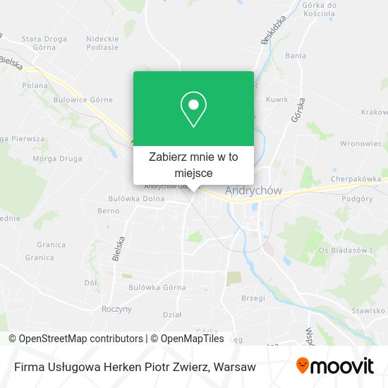 Mapa Firma Usługowa Herken Piotr Zwierz