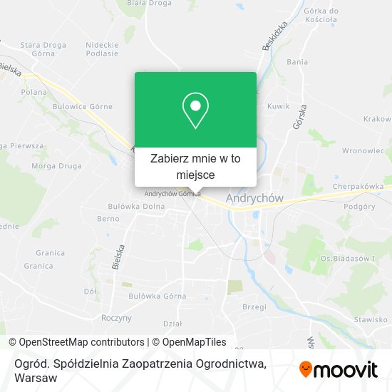 Mapa Ogród. Spółdzielnia Zaopatrzenia Ogrodnictwa