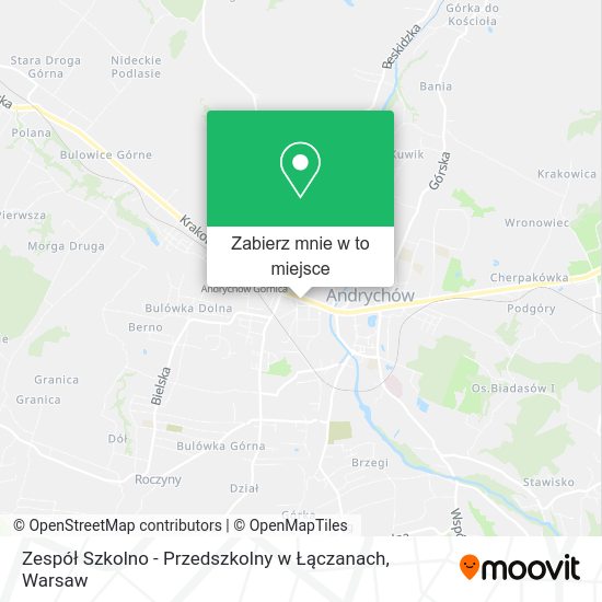 Mapa Zespół Szkolno - Przedszkolny w Łączanach