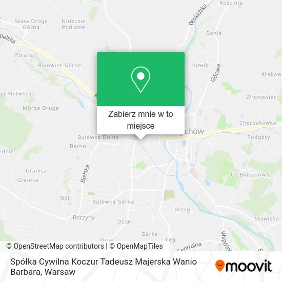 Mapa Spółka Cywilna Koczur Tadeusz Majerska Wanio Barbara