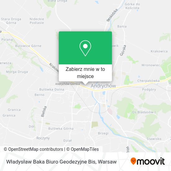 Mapa Władysław Baka Biuro Geodezyjne Bis