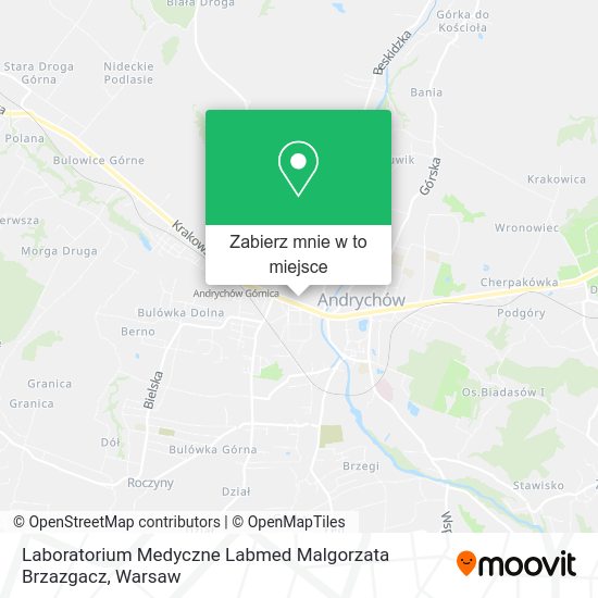 Mapa Laboratorium Medyczne Labmed Malgorzata Brzazgacz