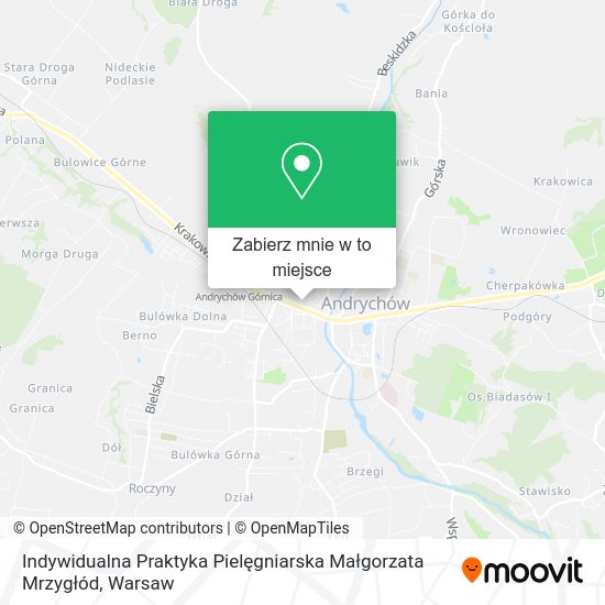 Mapa Indywidualna Praktyka Pielęgniarska Małgorzata Mrzygłód