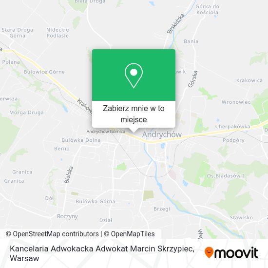 Mapa Kancelaria Adwokacka Adwokat Marcin Skrzypiec