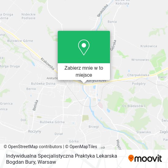 Mapa Indywidualna Specjalistyczna Praktyka Lekarska Bogdan Bury