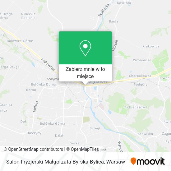 Mapa Salon Fryzjerski Małgorzata Byrska-Bylica