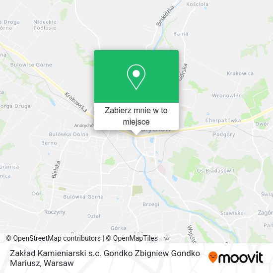 Mapa Zakład Kamieniarski s.c. Gondko Zbigniew Gondko Mariusz