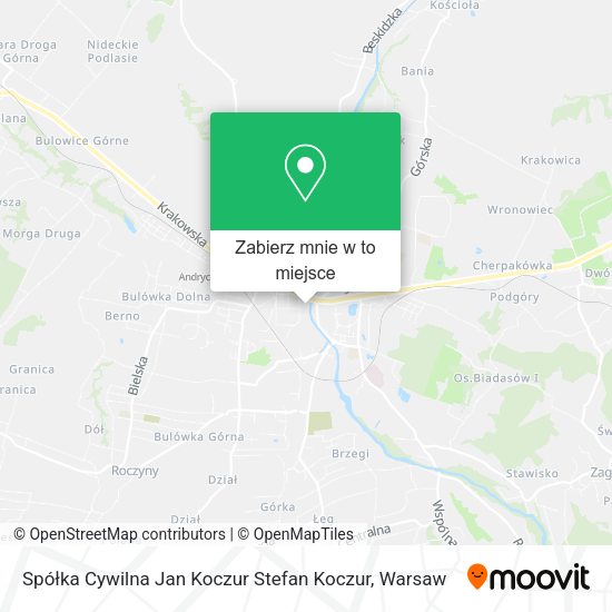 Mapa Spółka Cywilna Jan Koczur Stefan Koczur