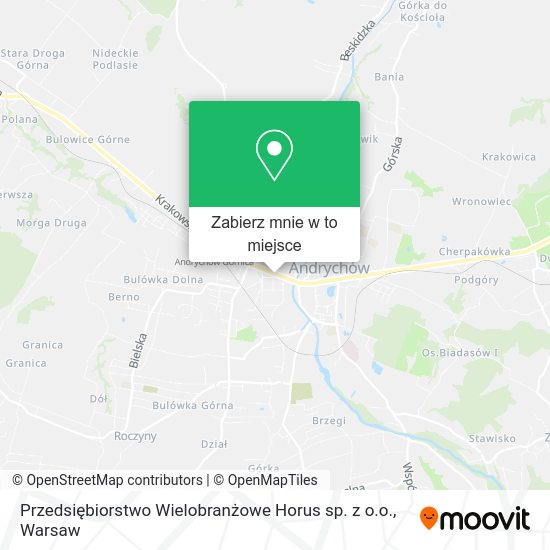 Mapa Przedsiębiorstwo Wielobranżowe Horus sp. z o.o.