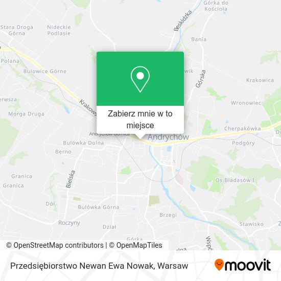 Mapa Przedsiębiorstwo Newan Ewa Nowak