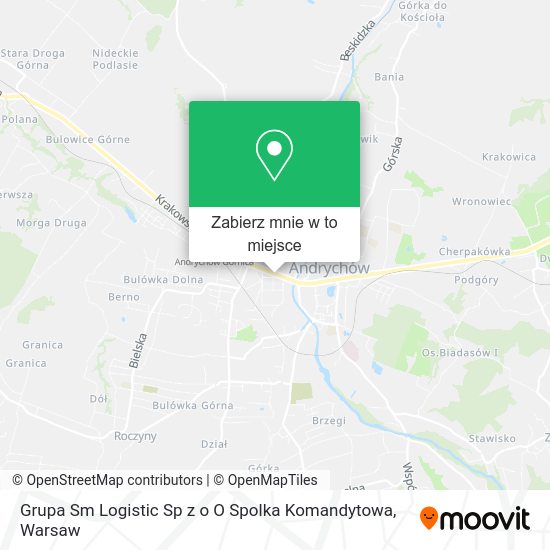 Mapa Grupa Sm Logistic Sp z o O Spolka Komandytowa