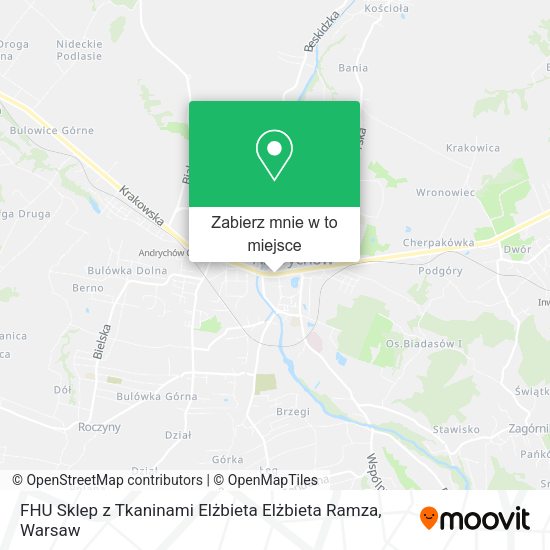 Mapa FHU Sklep z Tkaninami Elżbieta Elżbieta Ramza