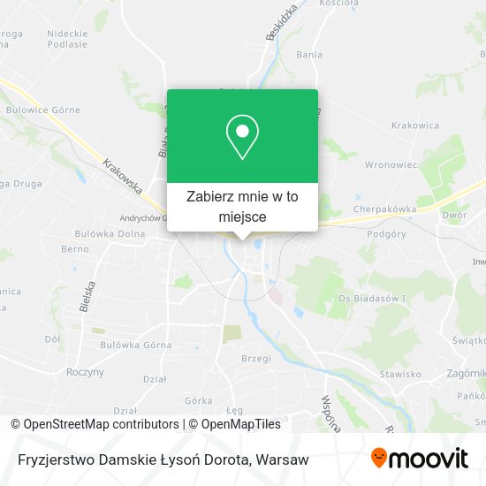 Mapa Fryzjerstwo Damskie Łysoń Dorota