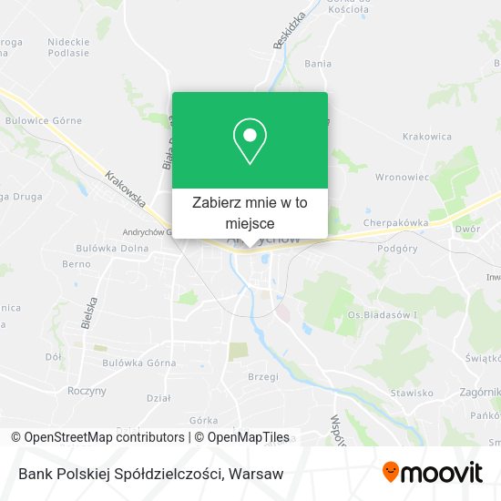 Mapa Bank Polskiej Spółdzielczości