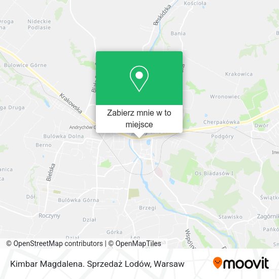 Mapa Kimbar Magdalena. Sprzedaż Lodów