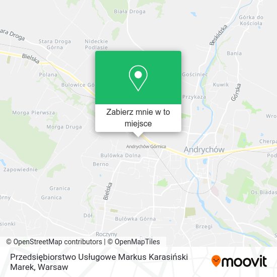 Mapa Przedsiębiorstwo Usługowe Markus Karasiński Marek