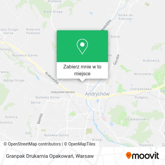 Mapa Granpak Drukarnia Opakowań