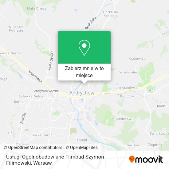 Mapa Usługi Ogólnobudowlane Filmbud Szymon Filimowski