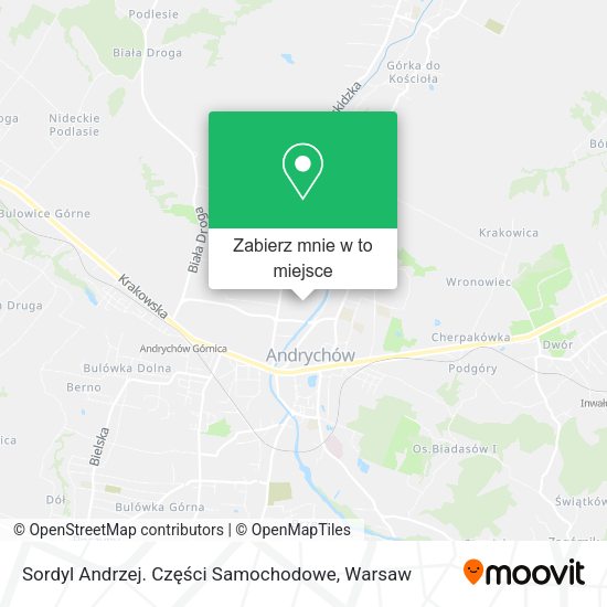 Mapa Sordyl Andrzej. Części Samochodowe