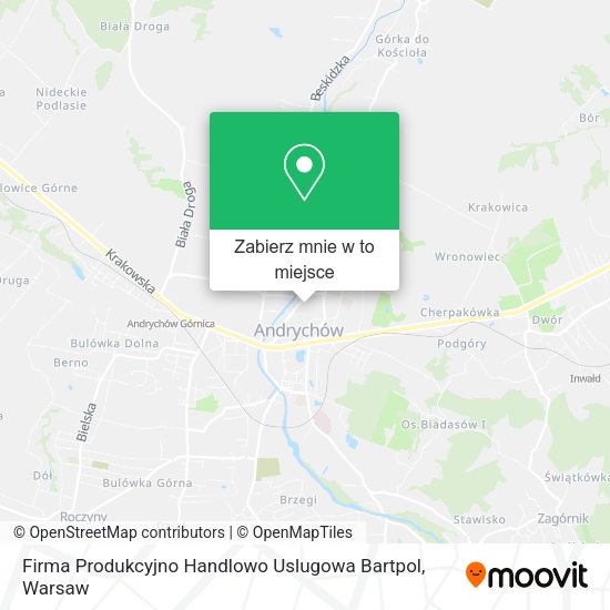 Mapa Firma Produkcyjno Handlowo Uslugowa Bartpol