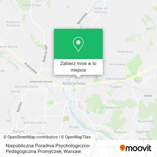 Mapa Niepubliczna Poradnia Psychologiczno-Pedagogiczna Promyczek