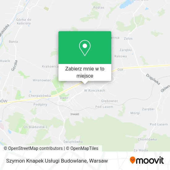 Mapa Szymon Knapek Usługi Budowlane