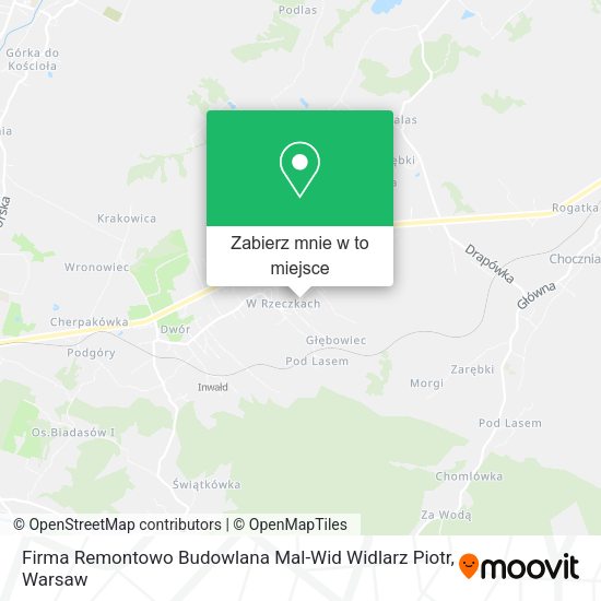 Mapa Firma Remontowo Budowlana Mal-Wid Widlarz Piotr