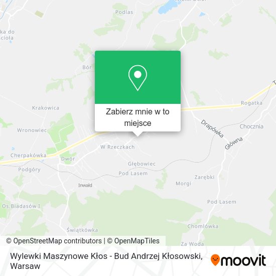 Mapa Wylewki Maszynowe Kłos - Bud Andrzej Kłosowski